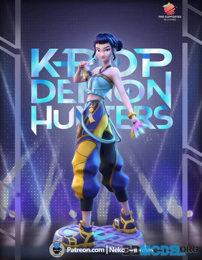 Neko Figurines - Zoey (Kpop Demon Hunters) – Printable