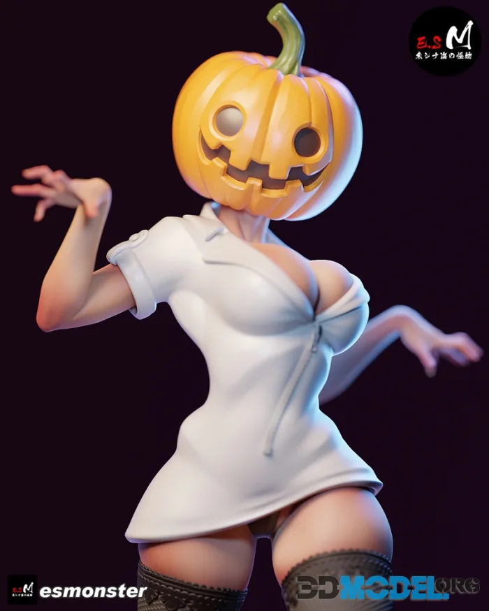 E.S Monster - Lady Pumpkin – Printable