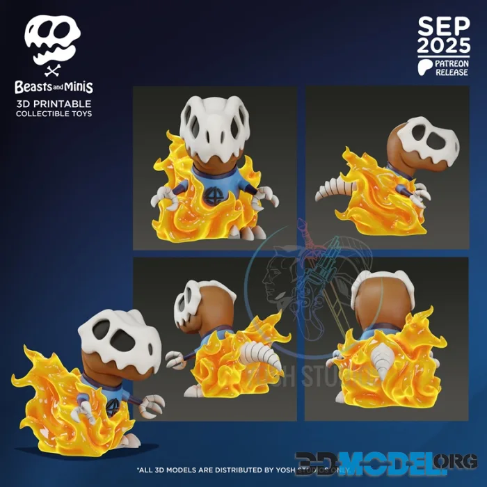 Beasts and Minis - The Torch Boney Beast – Printable