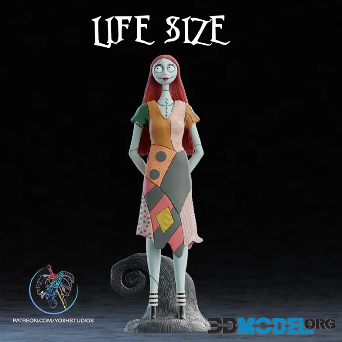 3D Model – Life Size Sally (Nightmare Before Christmas) – Printable