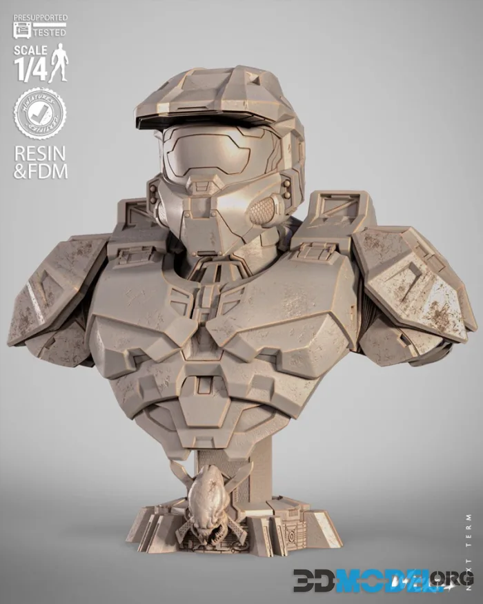 Wicked - Masterchief Portrait Bust – Printable