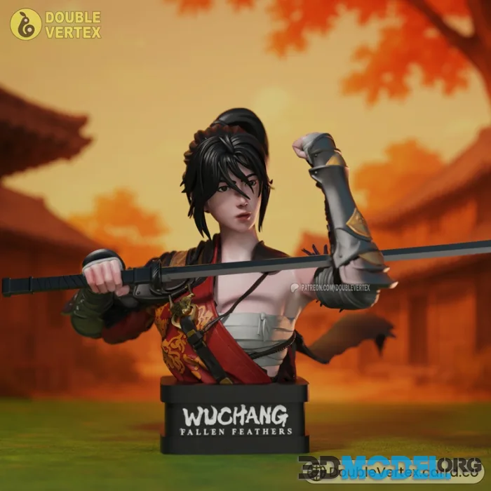 Double Vertex - Bai wuchang - WUCHANG Fallen Feathers Bust – Printable