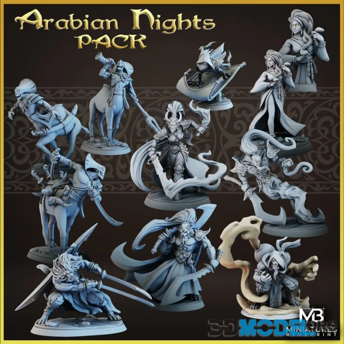 Miniatures Blueprint - Arabian Nights Pack – Printable