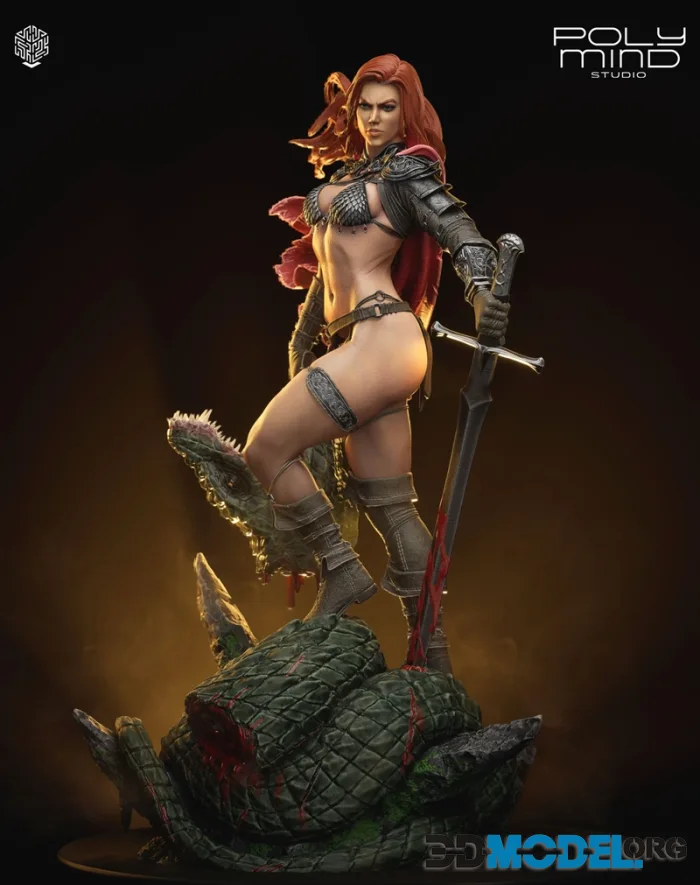 Poly Mind Studio - Red Sonja – Printable