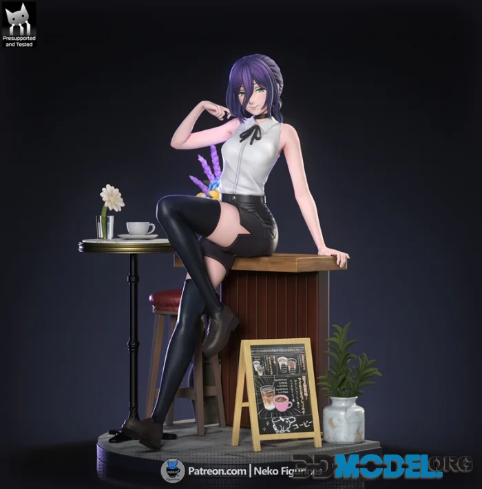 Neko Figurines - Chainsawman - Reze – Printable