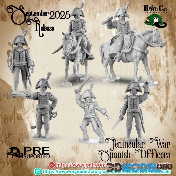 Peninsular War Spanish Officers – Printable