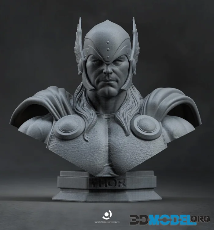 Stalyn Quito - Thor Bust – Printable