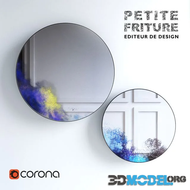 A set of mirrors FRANCIS petit MIROIRS MURAUX II