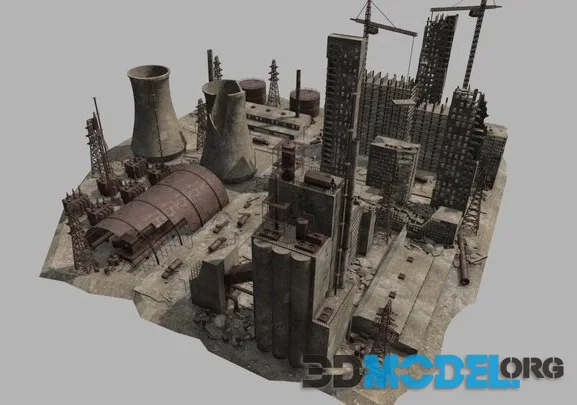 Abandoned Factory And Power Station (PBR)