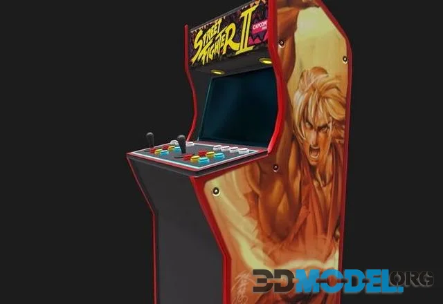 Arcade Cabinet Low-poly (PBR)