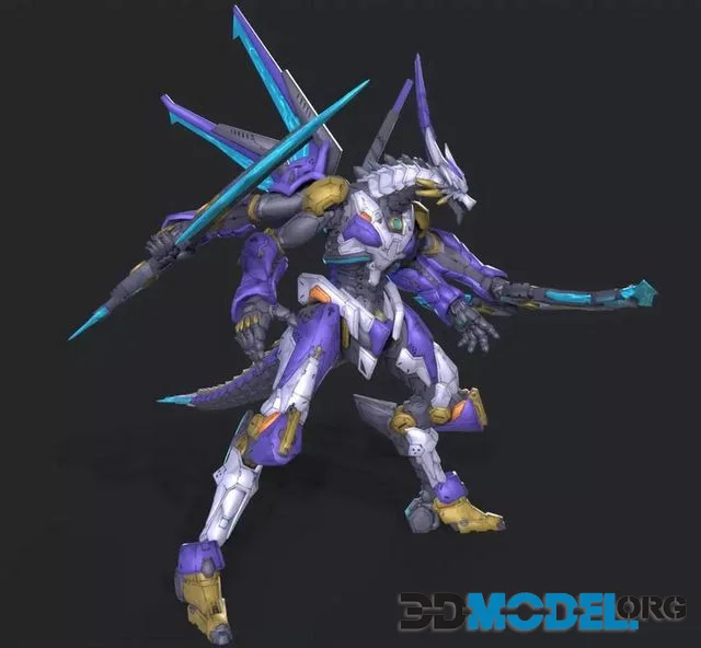 Asura Dragon Low-poly (PBR)