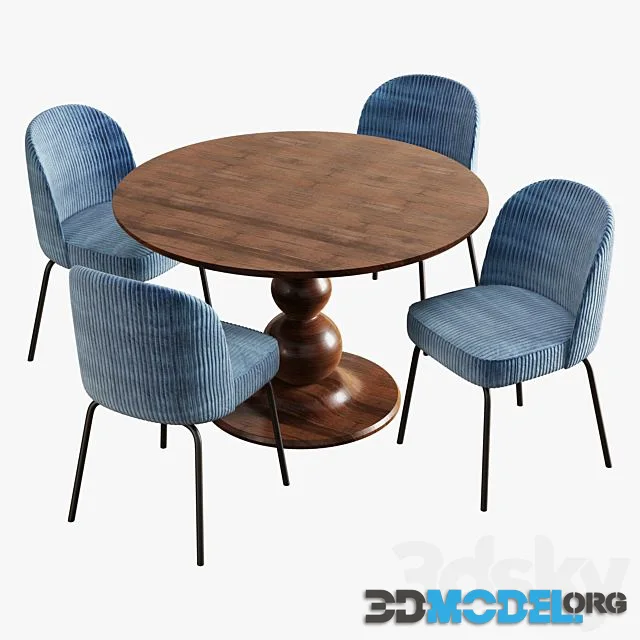 Be Pure Home Blanco Table Vogue Chair