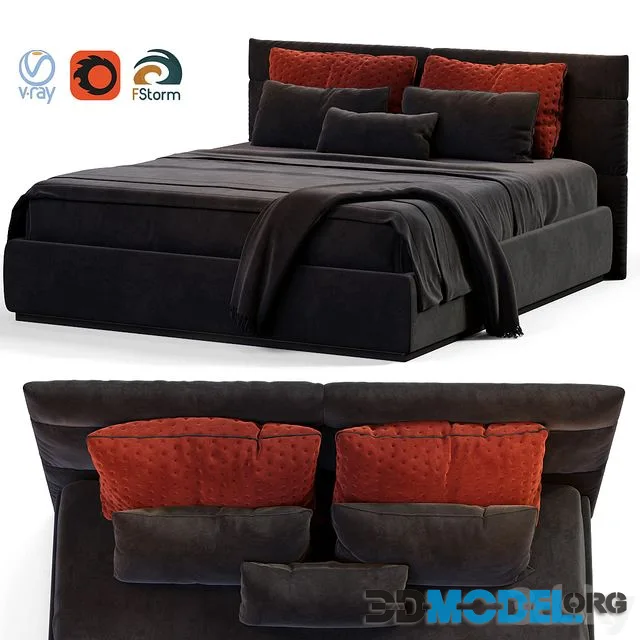 Black bed
