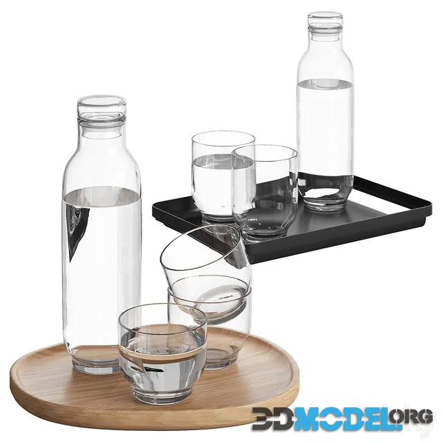 Bolia Glasses and Tray Set