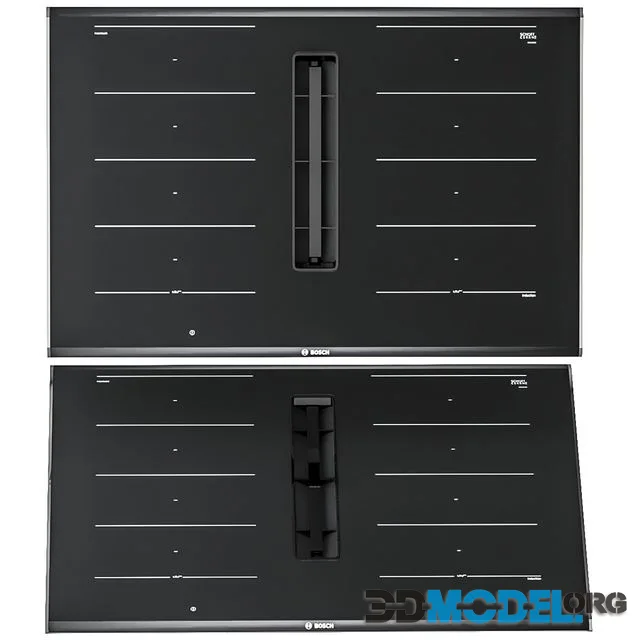 BOSCH Series 8 Induction hob with integrated hood 80 cm frame installation