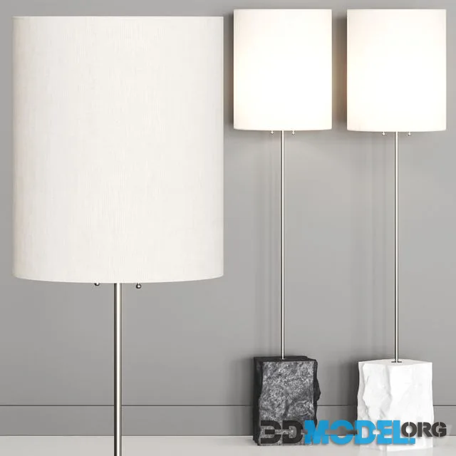 CB2 Raw Marble Floor Lamp