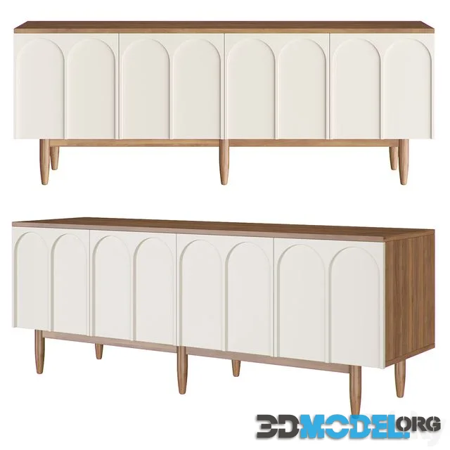 Chest of drawers with four arched doors Arka