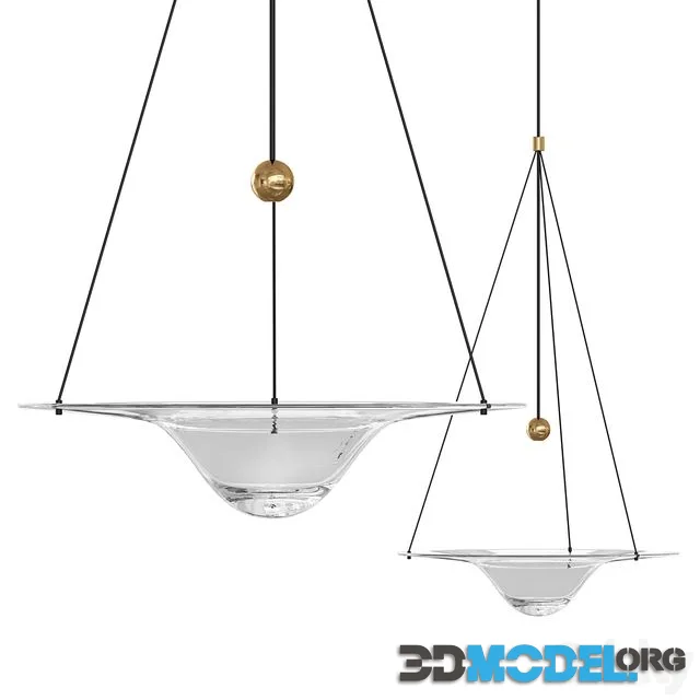 CLEPSYDRA Glass chandelier