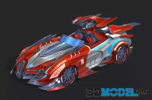 Couple car Low-poly (PBR)