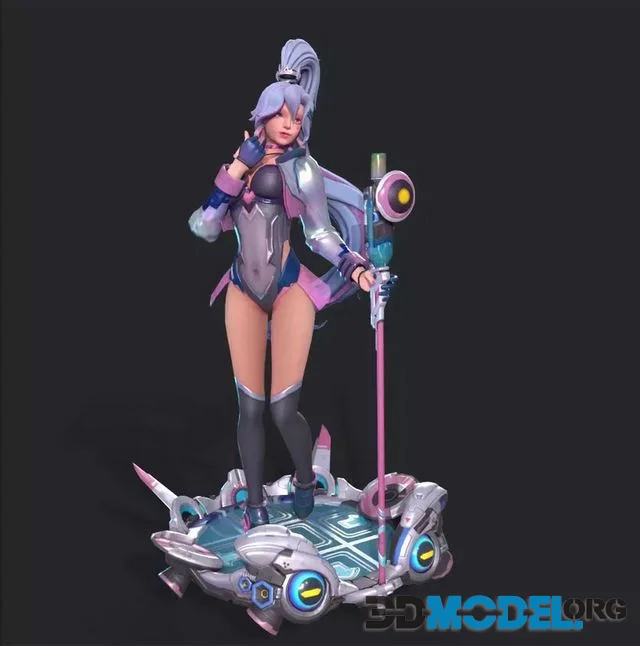 Dancing girls Low-poly