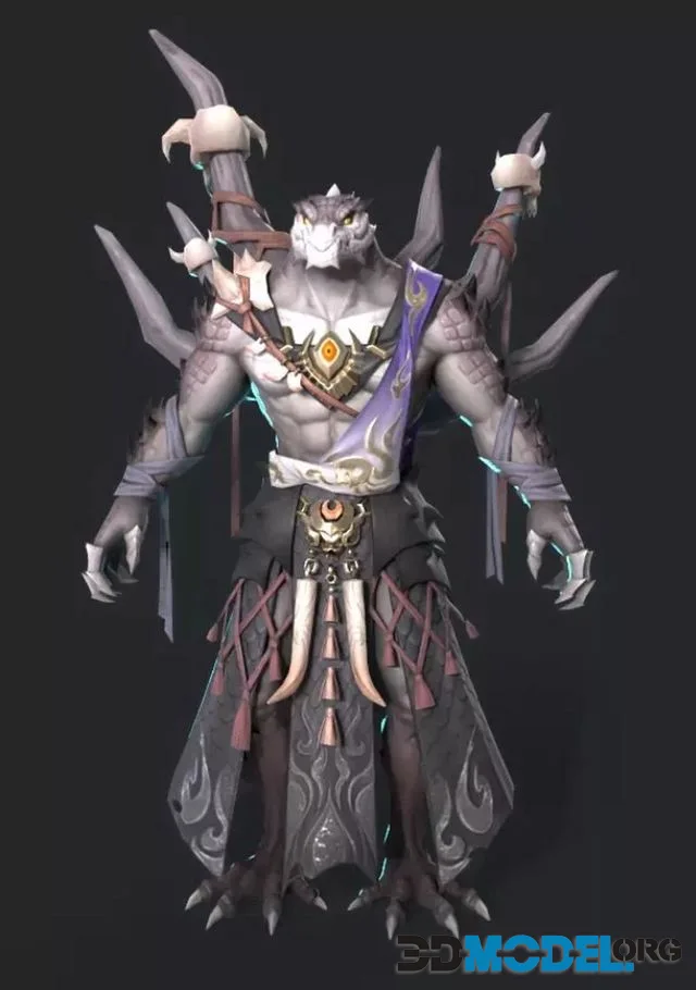 Dark Generalll Low-poly (PBR)