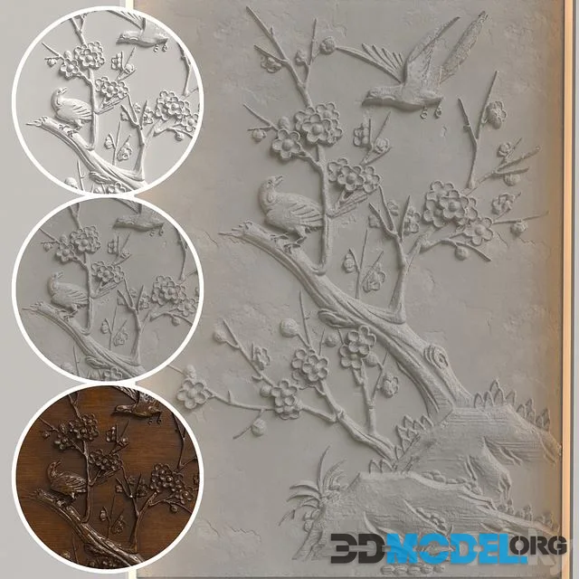 Decorative 3D panel 167 for wall decoration