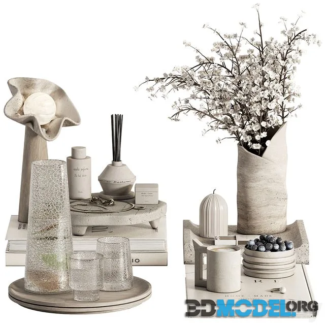 decorative set 12 (light, gold accessories)