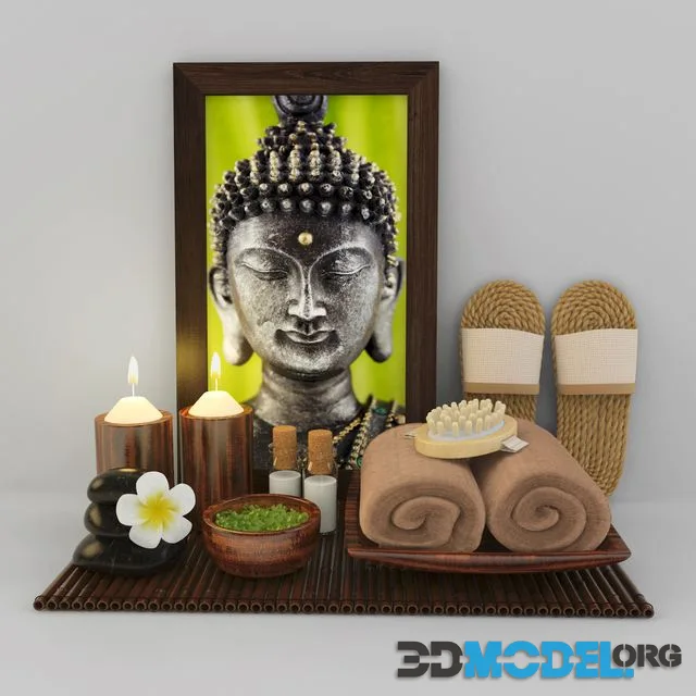 Decorative set for spa