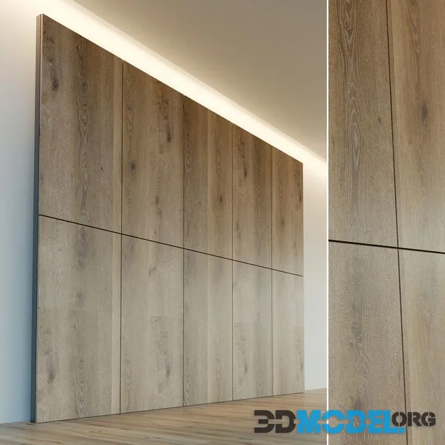 Decorative wall. Wall panel made of wood. 18