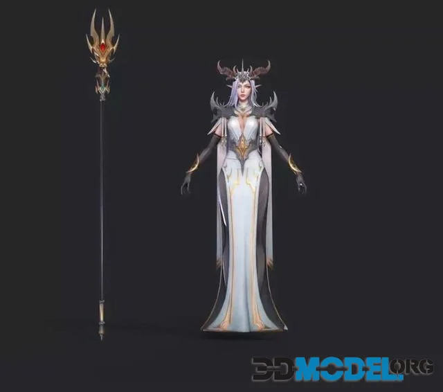 Dragon mother Low-poly (PBR)