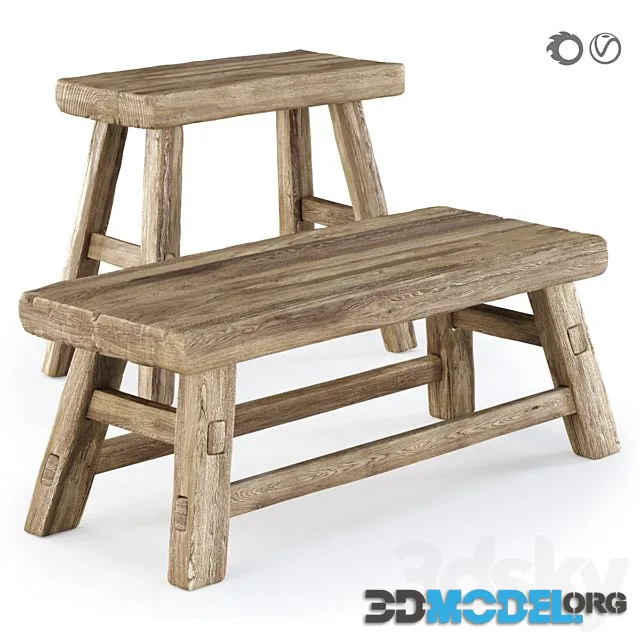 Ebbi Wooden Benches