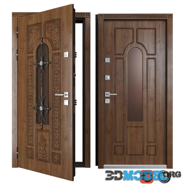 Entrance metal door of Vezha 4 3d (Your Frame)