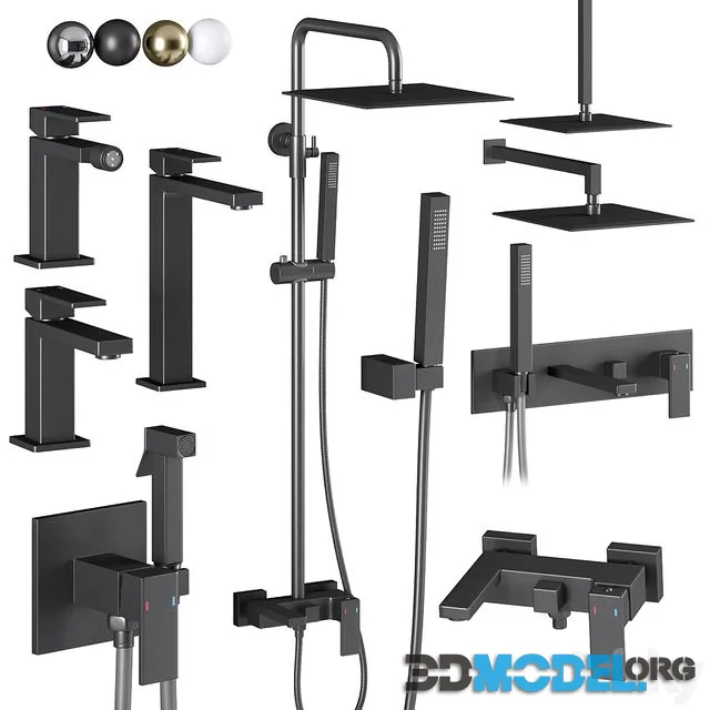 Faucets and showers Boheme Qubic set