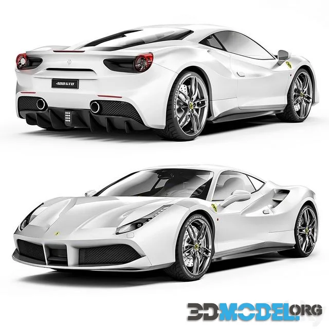 3D Model – Ferrari 488 GTB 2016