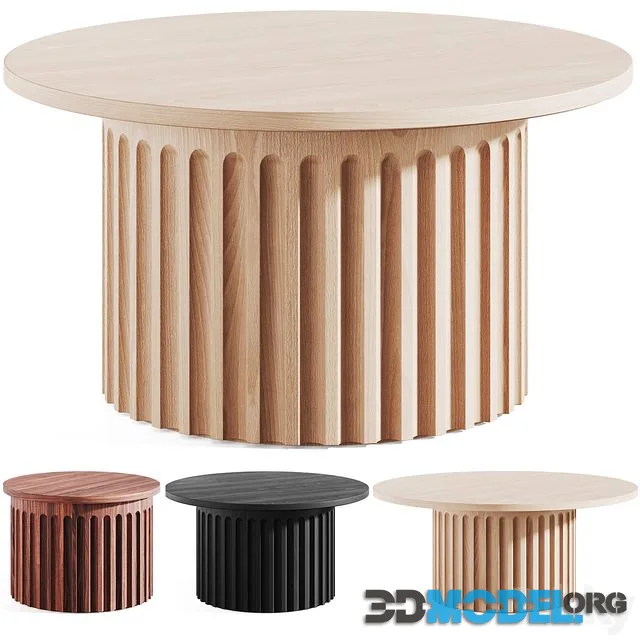 Fluted Coffee Table by Galvin Brothers