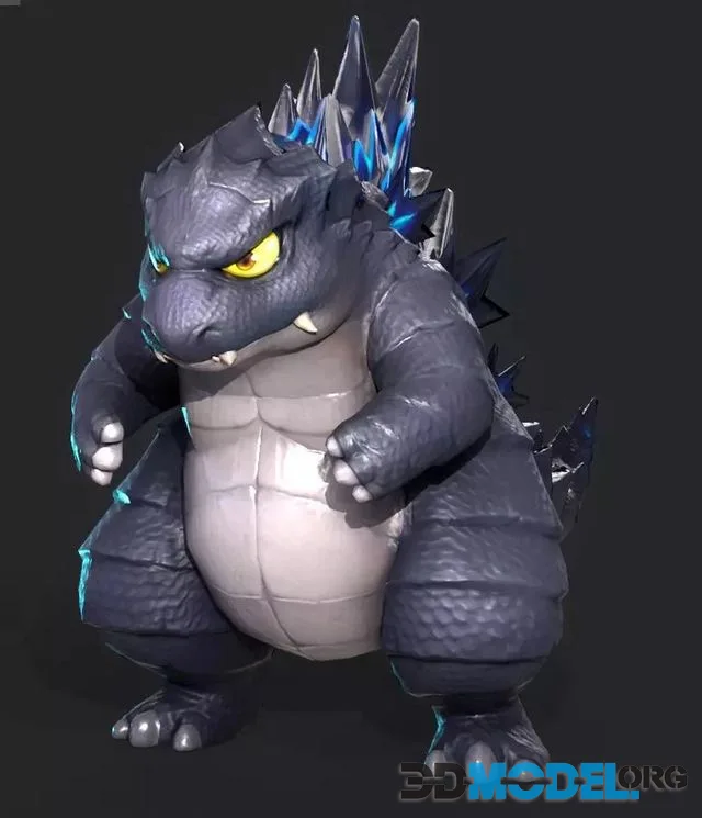 Godzilla Low-poly (PBR)