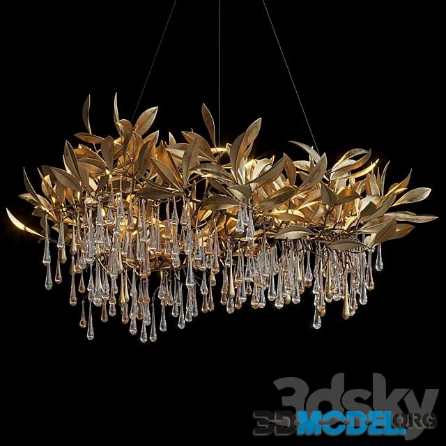 Hanging Chandelier Vargov Design Olive