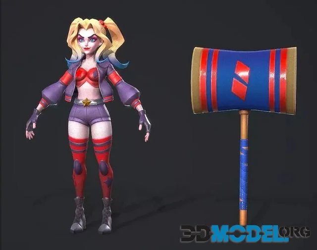 Harley Low-poly (PBR)