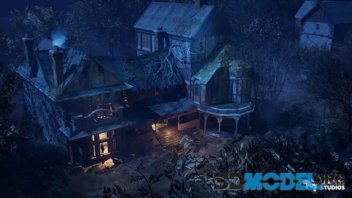 Haunted House ( Haunted Hanunted Horror Horror House Abandoned House Dark 3D )