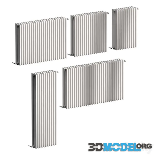 Heating radiators are rectangular. 5 models