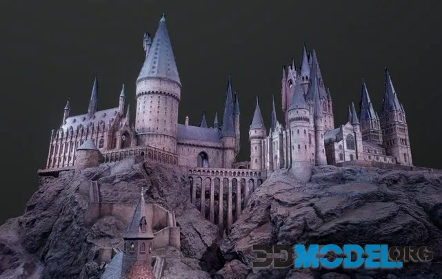 Hogwarts Model Scan   Warner Bros Studio (PBR)