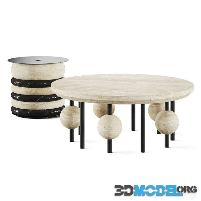 Hommes Harveycanne and Kosmos Coffee Tables