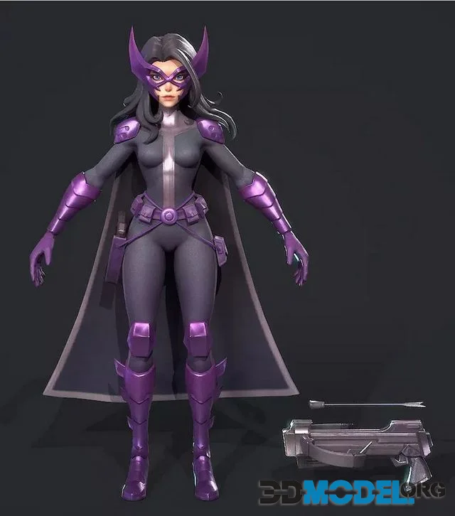 Huntress Low-poly (PBR)