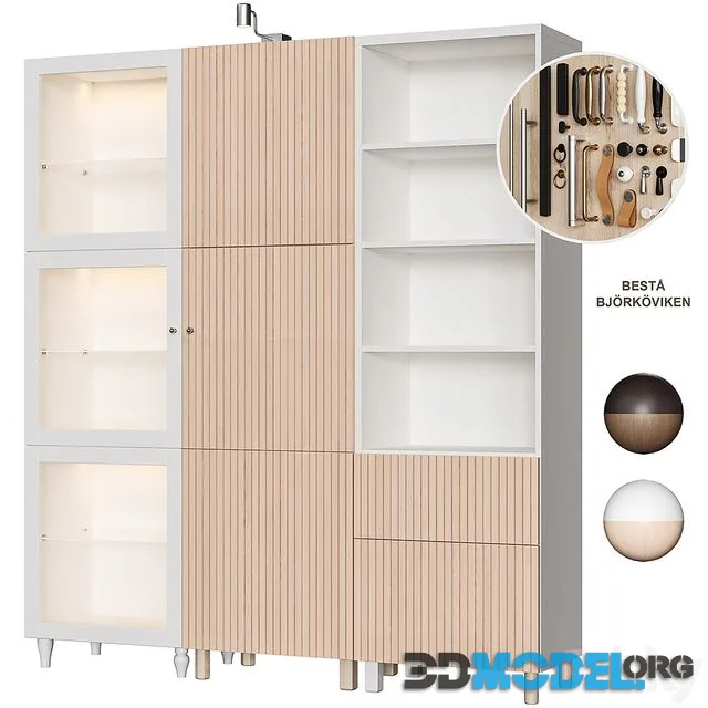 Ikea Besta Bjorkoviken Wardrobe