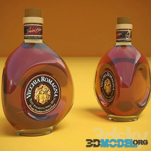 Italian cognac Vecchia Romagna