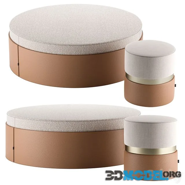 Jason & Edson Poufs by Laskasas