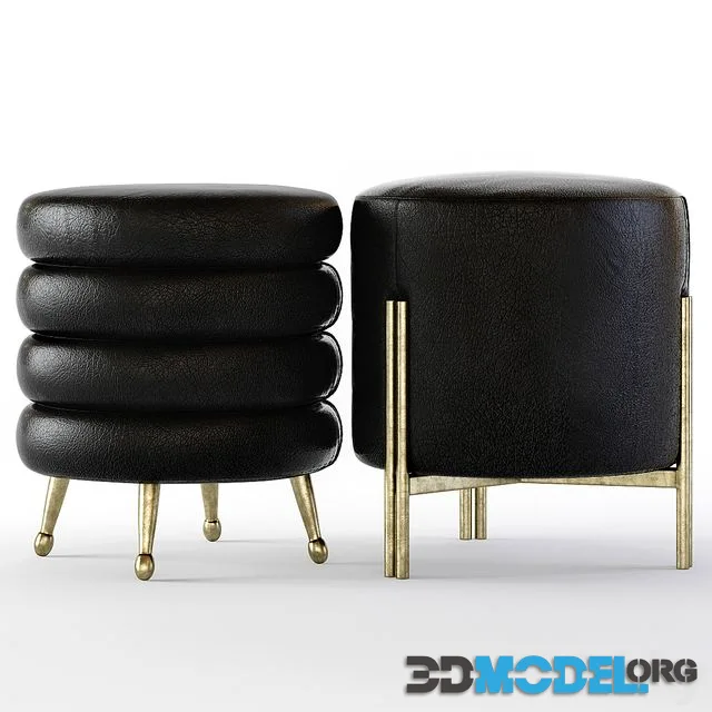 Kelly Wearstler Melange and Laurel Stools