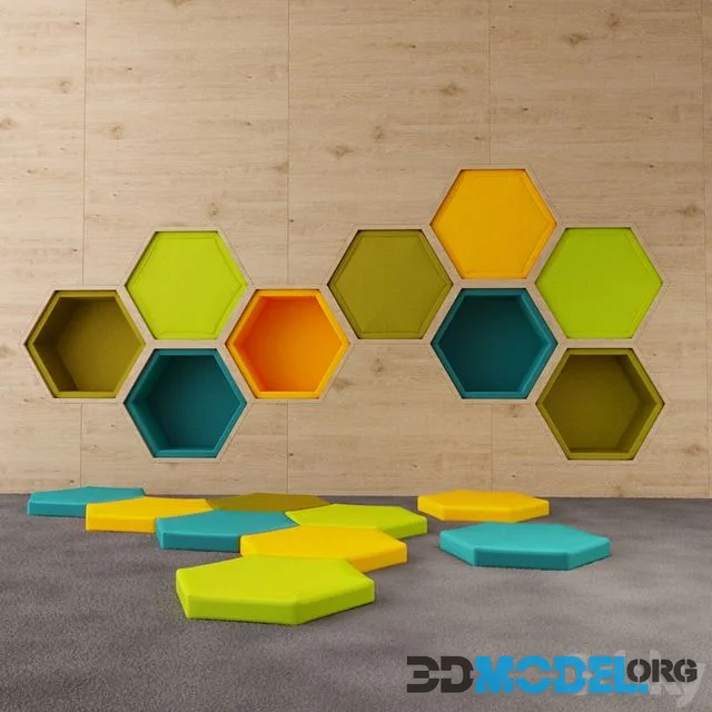 Kids hexagon wall palyground