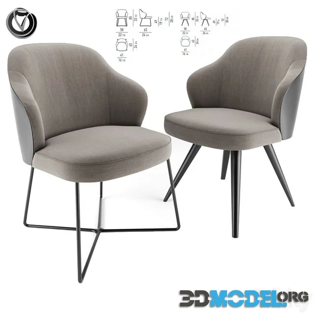 Leslie Dining Chairs Pair