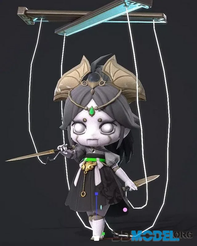 Marionette Low-poly (PBR)